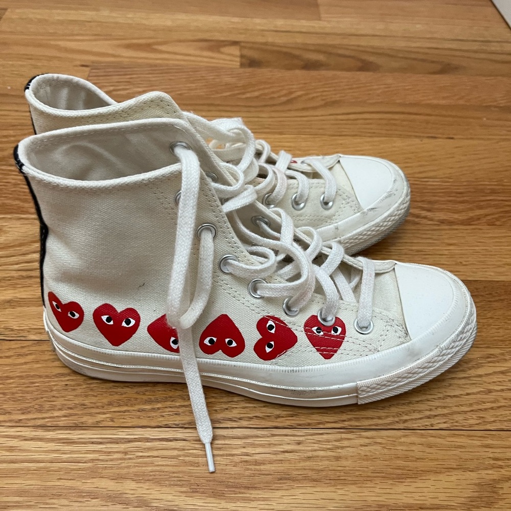 Converse chuck Taylor comme de garçons play high top sneakers 7 W / 5 M